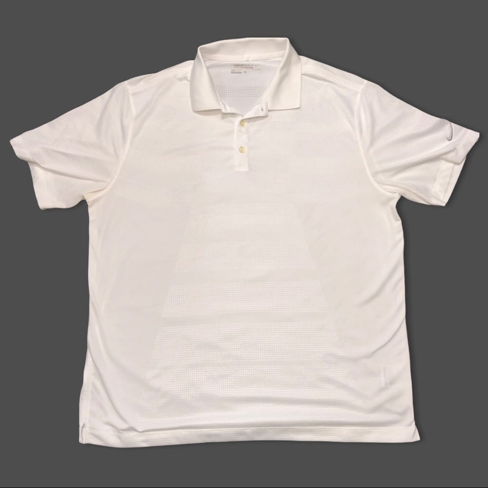 Men’s White Nike Golf Short Sleeve Polo